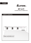 DP 619 User Manual