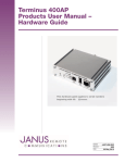 Terminus 400AP Products User Manual – Hardware Guide