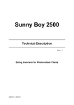 Sunny Boy 2500 - SMA Solar Technology AG