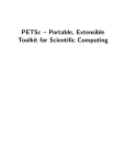 PETSc – Portable, Extensible Toolkit for Scientific Computing