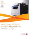 Xerox Phaser 3300MFP Evaluator Guide