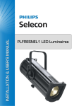 PLFRESNEL1 LED Luminaire - Installation & User`s