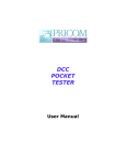 PRICOM Design DCC Pocket Tester Users Manual