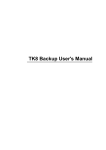 TK8 Backup User`s Manual