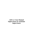 AiM 4.1 OFS Supervisors and Assistant Supervisors User Manual