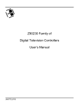 Z90230 Family of Digital Television Controllers User`s Manual