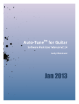 Auto-Tune for Guitar Software Feature Pack Manual