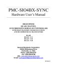 PMC-SIO4BX-SYNC - General Standards Corporation