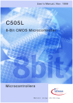 Infineon C505L-4E User`s Manual