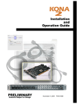 Installation and Operation Guide PRELIMINARY