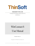 WinConnect S User Manual