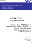 NEC Express5800 FC SAN Boot COnfiguration Guide