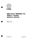 IMS D7214 IBM/NEC PC ANSI C toolset delivery manual