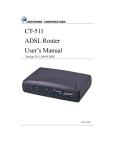 CT-511 ADSL Router User`s Manual