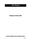 Modular Online UPS User Manual
