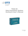 TDAS G5 Data Acquisition System Hardware User`s Manual