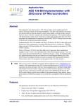 Application Note: AES 128-Bit Implementation with Z8 Encore