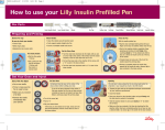 How to use your Lilly Insulin Prefilled Pen