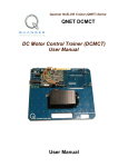 QNET DCMCT DC Motor Control Trainer (DCMCT) User Manual
