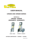 MANUAL_USER - URS500-600 SERIES.indd - Uni