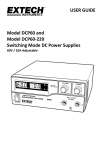 USER GUIDE Model DCP60 and Model DCP60