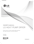 owner`s manual lg heat pump dryer