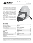 GenVX Series Airline Respirator User Manual