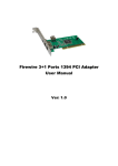 Firewire 3+1 Ports 1394 PCI Adapter User Manual