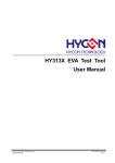 HY313X EVA Test Tool User Manual