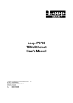 Loop-IP6700 TDMoEthernet User`s Manual