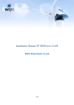Installation Manual OF WINForce 10 kW WIPO Wind Power Co.,Ltd