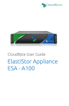 ESA-A100 - CloudByte ElastiStor Documentation
