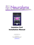 Isolation Cart User Manual