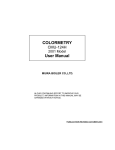 COLORMETRY User Manual - Esys® The Energy Control Company