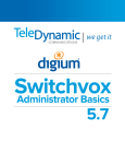 Switchvox Admin Basics