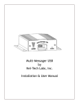 Multi-Messager USB by Nel-Tech Labs, Inc. Installation & User Manual