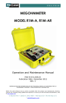R1M-A Manual (for units purchased prior to October 2013)