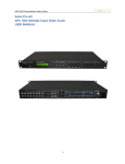 Asian Pro AV APX 1502 Multiple Input Video Scaler USER MANUAL