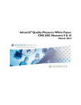 AdvantX Quality Measures White Paper: CMS ASC