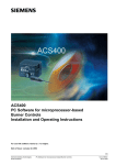 ACS400 PC Software for microprocessor-based