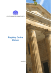 Registry Online Manual - Courts Administration Authority