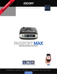 Escort® Passport Max Windshield Radar Detector