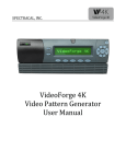 VideoForge 4K Video Pattern Generator User Manual
