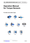 Operation Manual for Torque Sensors