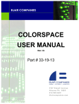 COLORSPACE USER MANUAL