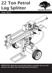 22 Ton Petrol Log Splitter