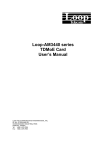 Loop-AM3440 series TDMoE Card User`s Manual