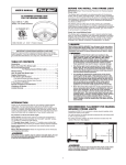 BRK Electronics SL177 Strobe Light User`s Manual