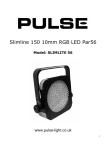 Slimline 150 10mm RGB LED Par56