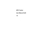 GPS Tracker User Manual Draft 1
